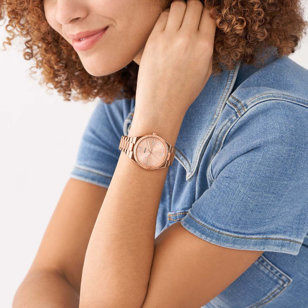 Relógio Fossil Feminino Scarlette Rosé - ES5258/1JN | Fossil