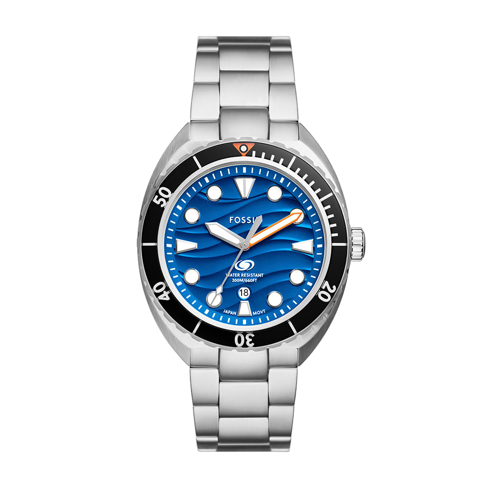 Relógio Fossil Masculino Breaker Prata - FS6064/1KN | Fossil