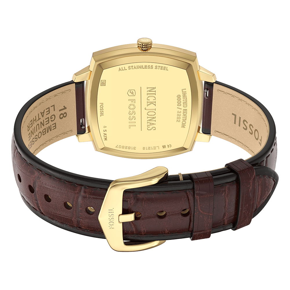 Relógio Fossil Masculino Nick Jonas Dourado - LE1215/0AI | Fossil