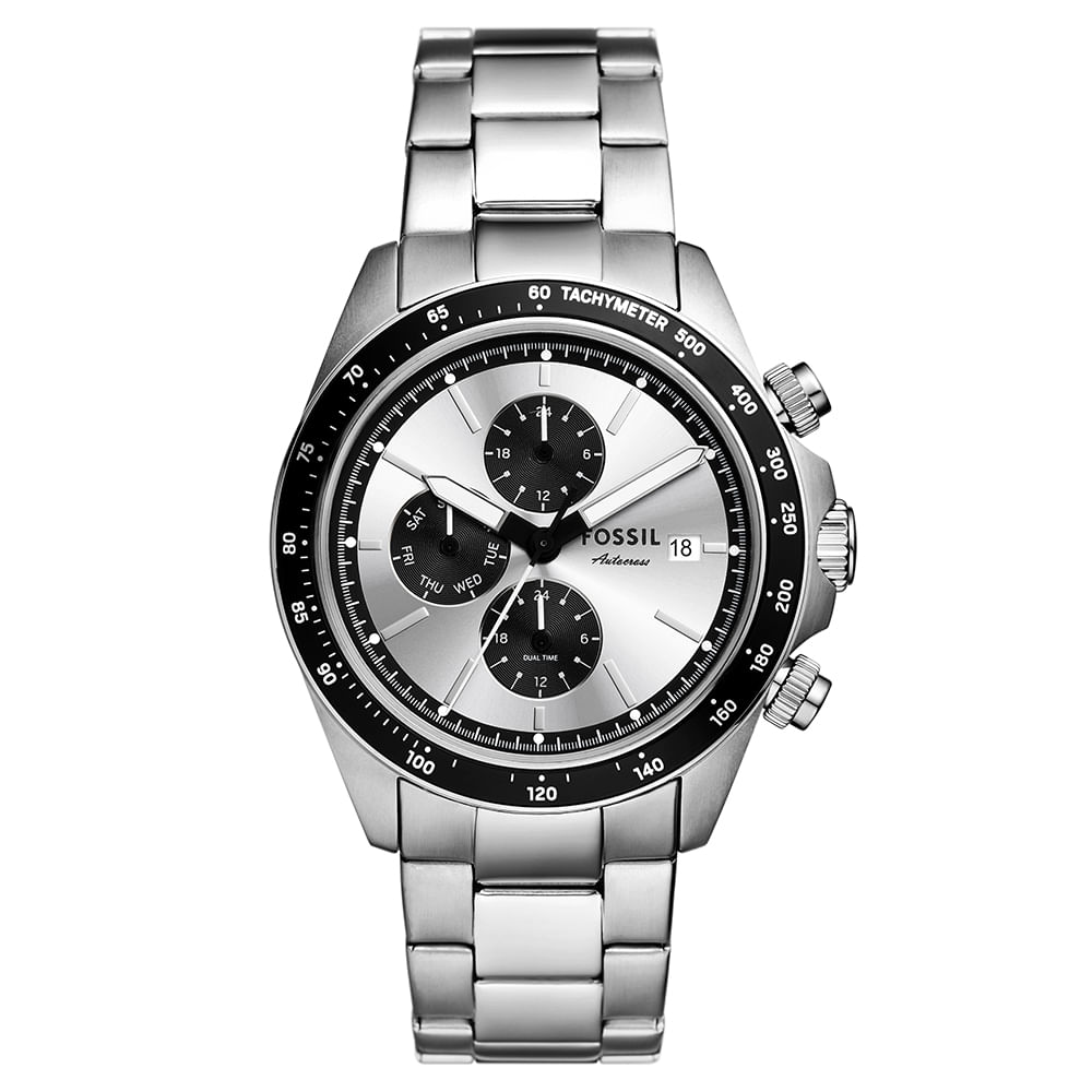 Relógio Fossil Masculino Fossil Prata - FS6124/1KN | Fossil | Site