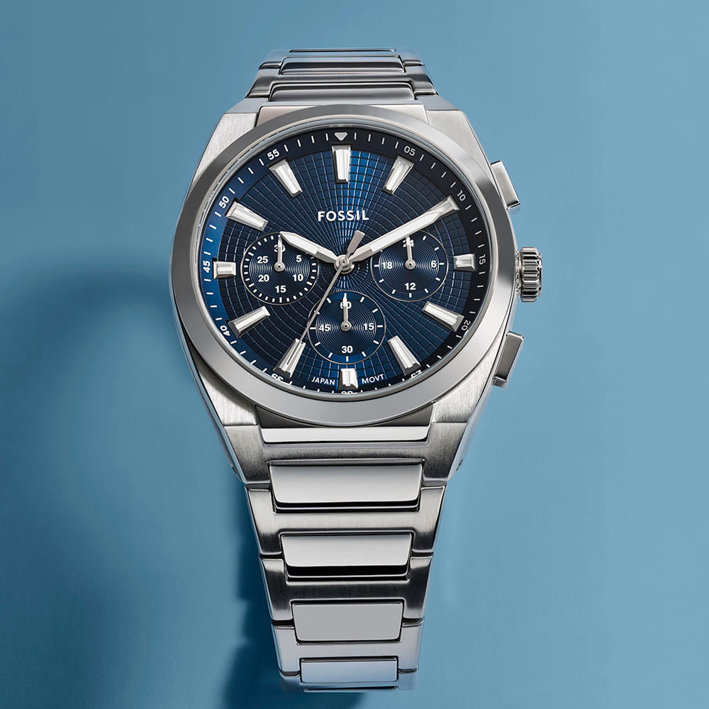 Relógio Fossil Masculino Everett Prata - FS6104/1AN | Fossil
