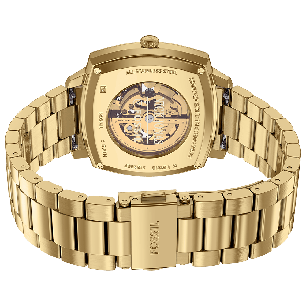 Relógio Fossil Masculino Nick Jonas Dourado - LE1218/1PI | Fossil