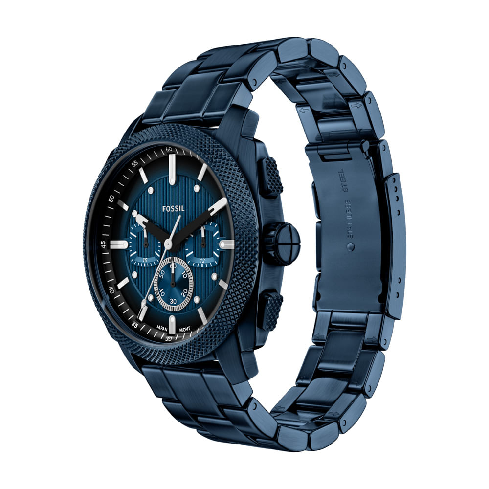Relógio Fossil Masculino Machine Azul - FS6167/1AN | Fossil | Site