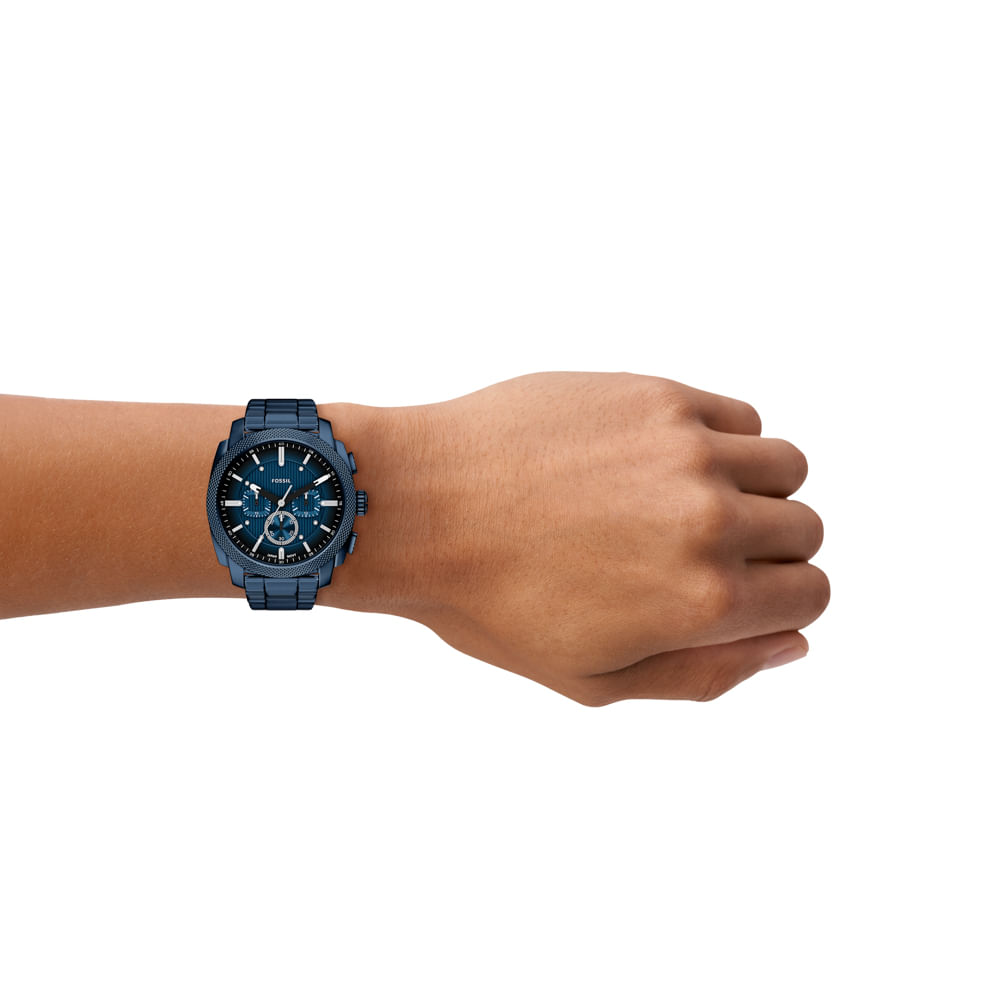 Relógio Fossil Masculino Machine Azul - FS6167/1AN | Fossil | Site